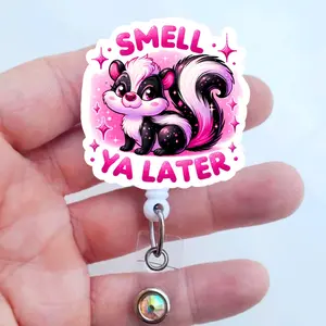 Funny Badge Reel - Smell Ya Later Badge - Nurse Badge ID Holder - Humorous Health care Gift - Badge Pull