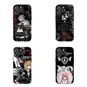 F-Amane Misa Black & Red D3ath Note Phone Case,for iPhone 17 16 15 14 Pro Max 13 12 11 Plus for Samsung S25 S24 S23 S22 Ultra Plus,Phone Accessories,Gifts For Fans Men Women