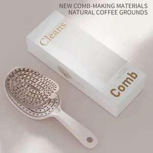 Tangle-Free Magic Brush! Self-Cleaning Detangling Hair Brush with Arced Rows for Smooth Glide & 360° Volume, Speeds Up Blow Drying for All Hair Types