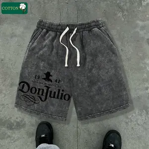 Men’s athletic shorts for sports, casual wear, outdoor activities, gym training, running, fitness, and workouts; DonJulio letter print design; drawstring elastic waistband; suitable for basketball, soccer, and football.