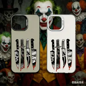 Horror Movie Killers Michael Myers Ghostface Jason  Chucky Knives Design For IPhone 17 Pro Max 16 15 14 13 12 11 Pro Max Plus Screen Protector Iphone 16 Pro Max Curious Shockproof Soft Silicone Transparent Acrylic Protective  Anxiety Phone Case Q109