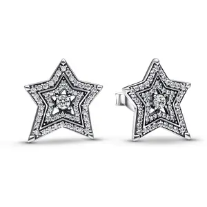 Pandora Celestial Asymmetric Star Stud Earrings 292415C01