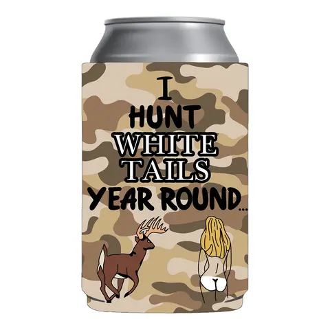I hunt white tails year round sleeve Gag Gift Can Coolie Drinkware Bottles Tumbler Mug Portable Cup Portable Cup Portable Flasks Bottled Water Bottles