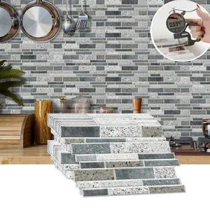 Self-Adhesive Faux Marble Wall Decals, Waterproof & Easy to Clean, Heat-Resistant Wallpaper for Kitchens Bathrooms Living Rooms Dining Rooms