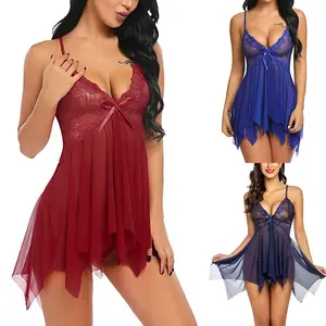 Women's Lace Trim Backless Camisole Set: Adjustable Strap Shorts Pajama Sleep Gown for Elegant Ladies