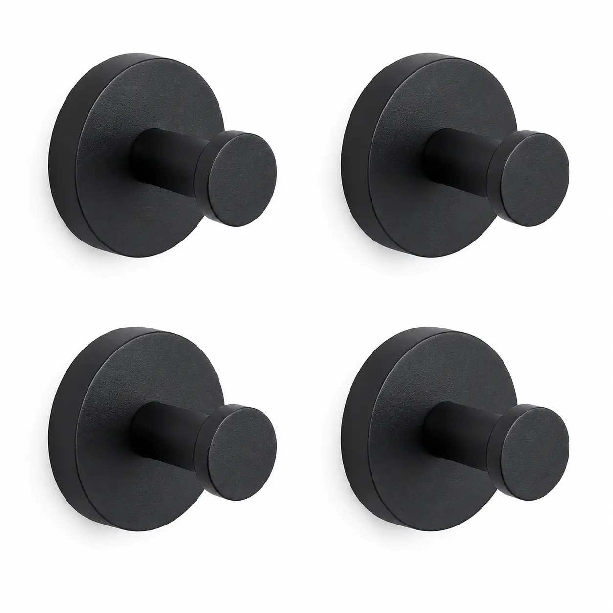 ,Upgraded Drill-Free Suction Cup Hooks, Stainless Steel Wall Hooks for Bathroom, Shower, Glass & Mirror, 4-Pack Reusable Wreath Door Hangers for Fall, Christmas & New Year Decorations, Bathroom Accessory, Storage Hooks,home essentials