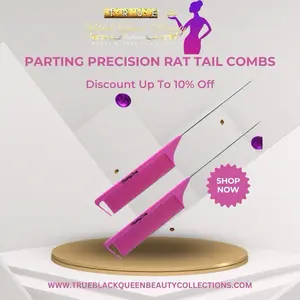 3 pcs Precision Comb Haircare Heatless Stainless Steel Cosmetic Handle Kit