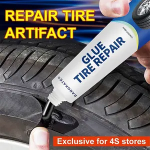 Rapid Tire Repair Glue Set, Quick-Durable Solution for Car & Bike Tyres, Universal Fit Design, Easy Application Process, Includes Tools