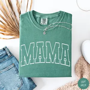 Retro Mama Shirt Mothers Day Gift From Daughter for Mom Mama Tshirt For Birthday For Her Baby Shower Christmas