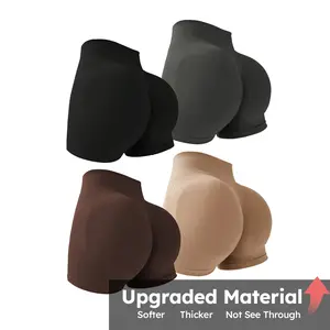 High Waist Tummy Control Side-Ribbed Butt-Lifting Seamless Shorts