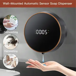 Intelligent Digital Induction Washing Mobile Phone Soap Dispenser, USB Rechargeable Wall Mounted Versatile Use Soap Dispenser, Bathroom Supplies