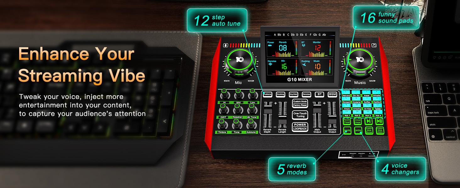 Tenlamp G10-P15 Sound Card Kit, Custom Sound Effects, with