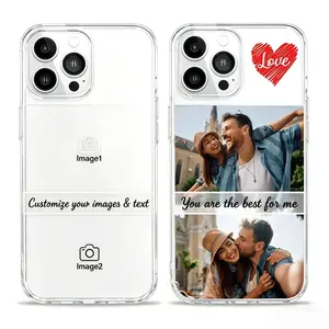 Custom iPhoto Phone Case, DIY Personalized Case, PC Material Hard Cover, Custom 1-2 Photos & Text, Birthday Gift Case for Friends Family, Pet Themed Phone Case, Celebrity Merchandise, Fan Gear, Compatible iPhone 16 15 14 Custom Protective Case