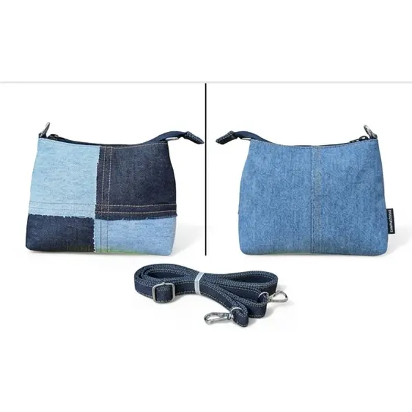 Wildgeese Handmade Kiki Reconstructed Denim Crossbody - Upcycled Artisan Bag