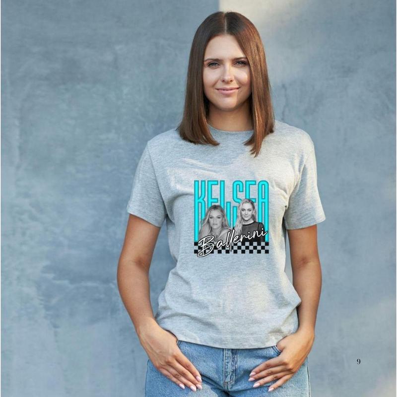 Kelsea country sweatshirt, retro checkered country shirt, popular country western tee, neon shirt, Graphic Shirt, Fun and