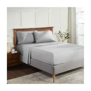 Superior Melange Flannel Cotton Deep Pocket Sheet Set, Queen