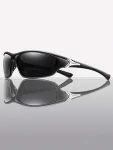 Unisex Sporty Polarized Sunglasses, Outdoor Sports Cycling Running Hiking Sunglasses, Fashionable Sunglasses for Men & Women