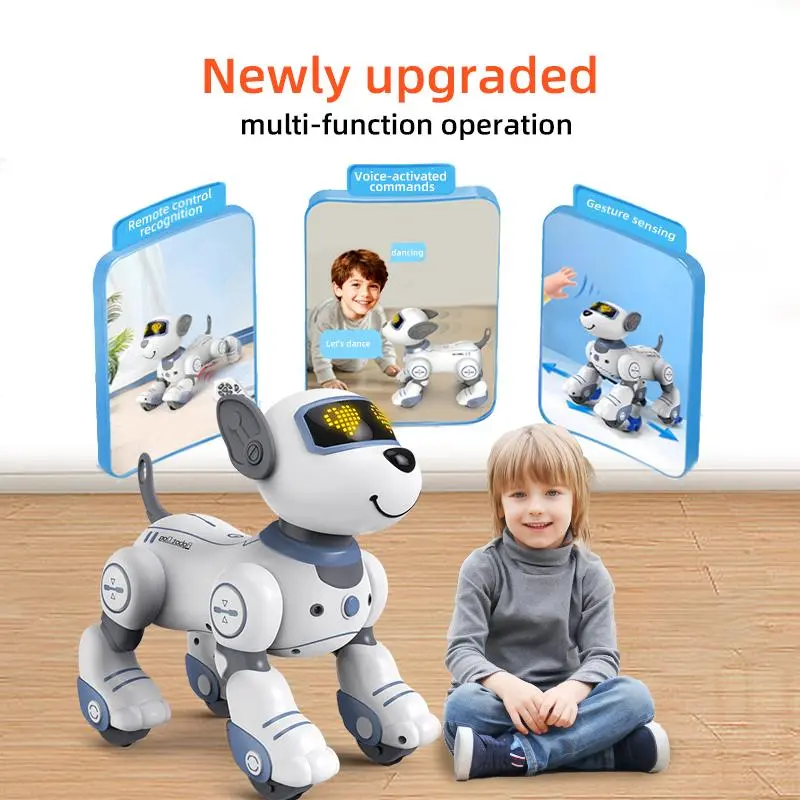 Smart RC Robot Dog, Programmable Electronic Pet, Interactive, Automatic Following, Dancing Robot Dog,for children age 3+,gift for kids, Rechargeable Toy Dog Toy Gifts Christmasgift New Year gift