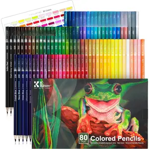 80 Colored Pencils - Professional Color Pencils for Adult Coloring Books,Coloring Pencils with Oil-Based Cores,Soft Core, Art Supplies  for Beginners & Adults