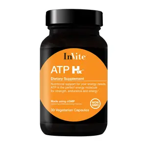 InVite ATP Hx Dietary Supplement - 30 Vegetarian Capsules for Energy & Recovery - Non-GMO, cGMP Made - Adenosine Triphosphate for Strength & Endurance