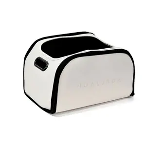 [Multifunctional car storage box] Light luxury large opening co-pilot storage box, easy-to-clean car storage artifact - suitable for cars/SUVs/MPVs under the co-pilot seat and trunk, to solve the mess in the car, sliding of driving items,