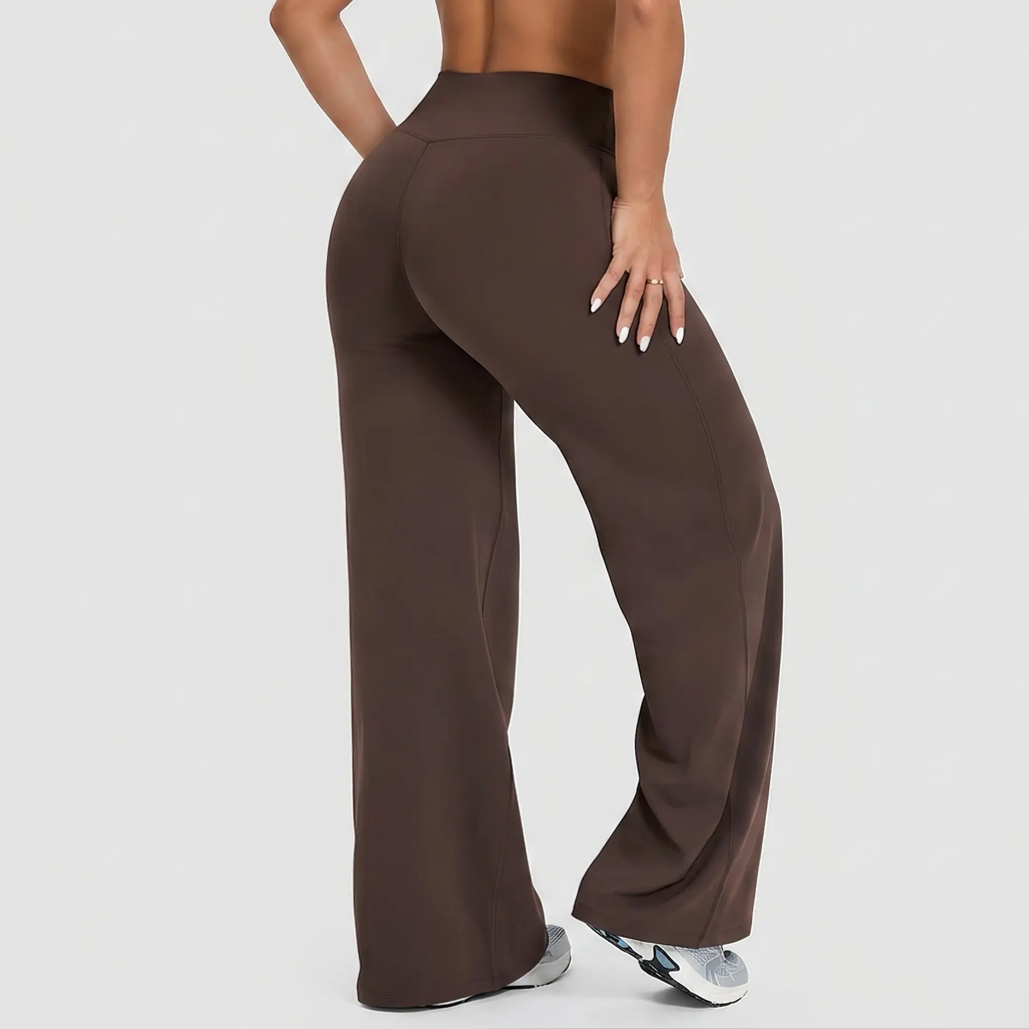 Women's High Waisted Flare Yoga Pants, Buttery Soft Pilates Leggings, 4-Way Stretch Bootcut Workout Pants, Sculpting Activewear