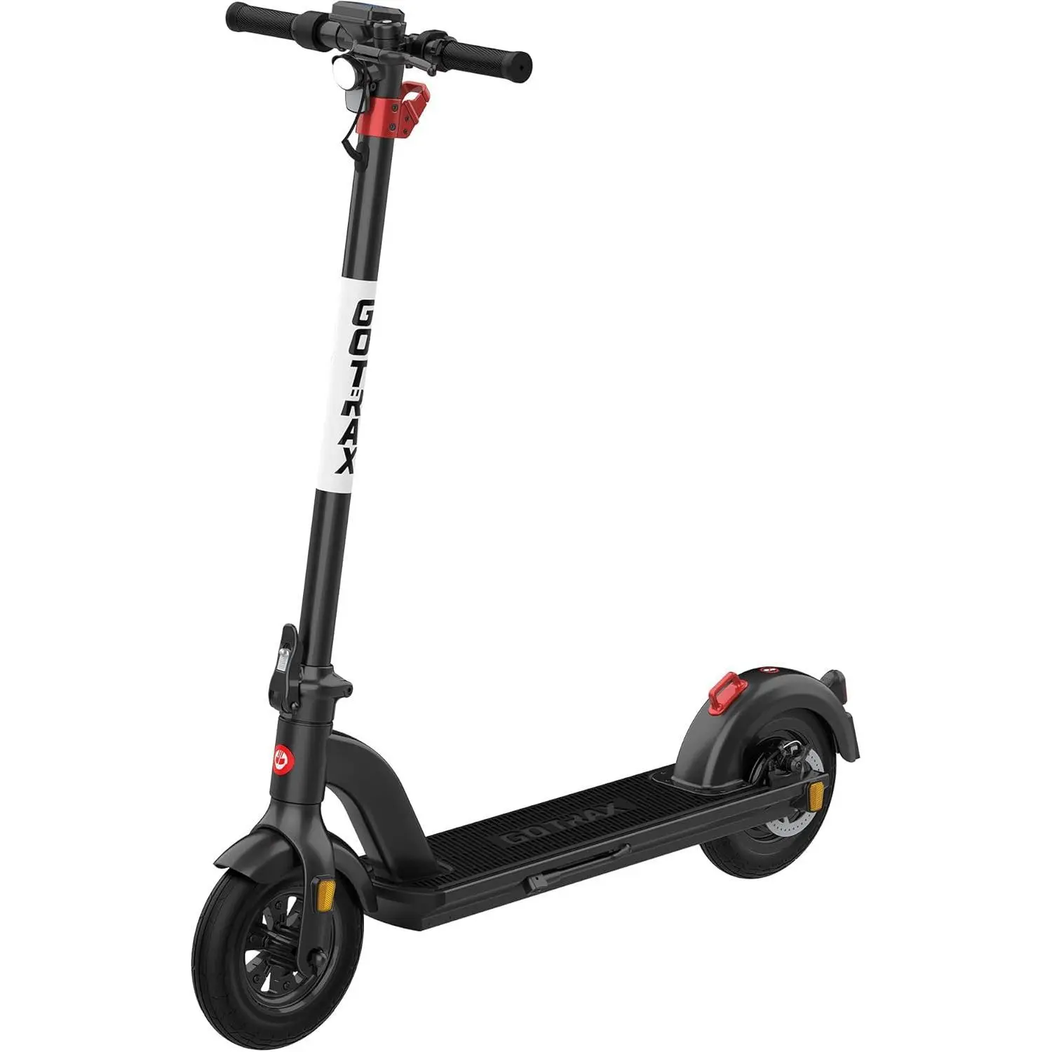 Gotrax G4 Electric Scooter, 10” Solid Tires, Max 25 Mile Range and 20Mph Power by 500W Motor, Double Anti-theft Lock, Bright Headlight and Taillight, 500W Foldable E Scooter for Adults
