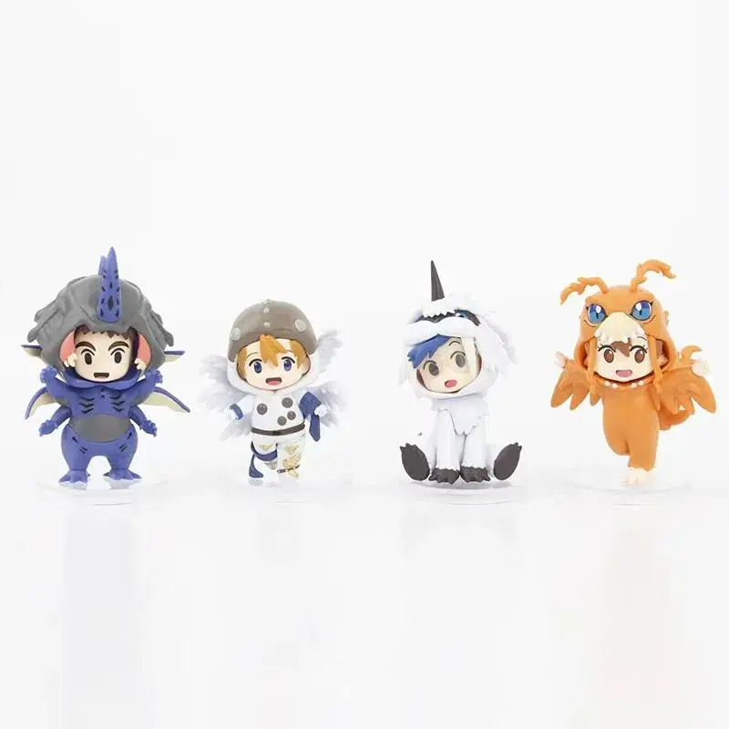 Anime Digimon Adventure Figure Toys Kawaii Digital Monster Agumon Figurine Cute Gabumon PVC Model Desktop Ornament BIrthday Gift