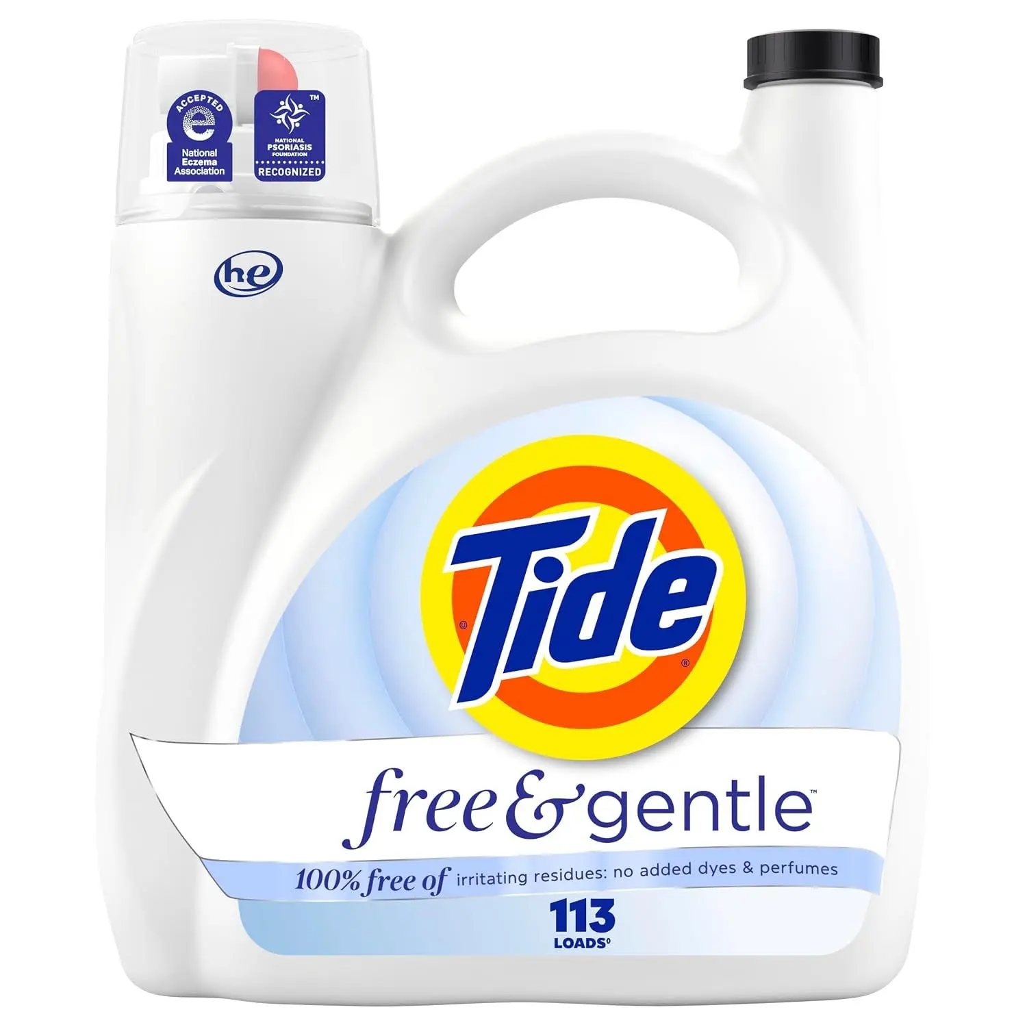 Tide Free & Gentle Liquid Laundry Detergent, 64 Loads, 84 fl oz, Tide Laundry Detergent, Clean Laundry Detergent