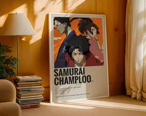 Samurai Champloo Anime Poster | Vintage Manga Art Print