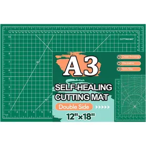 Self   Mat 12x18 Inch, Fabric  Mats for Crafts, Double Sided Sewing Boards for Quilting Hobby Scrapbooking 5 Layers 1 Pack