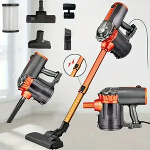 Vacuum Cleaner 600W High Suction 18KPA Pole Vacuum Cleaner, Lightweight, Multifunctional, Suitable For Kitchen, Bedroom, Living Room, Pet Hair Collection, Dust, Sofa, Car Seat Cushion, Crevice, Etc