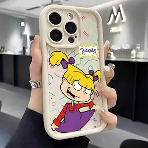 Cartoon Cute Girl R-Rugrats Phone Case for iPhone 17, 16, 15, 14, 13, 12, 11 Pro Max, Mini, XR, XS, X, 7, 8 Plus - Soft TPU Shockproof Back Cover