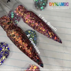 Hottest Fall Colors - Carnelian and Fire Quartz - 2in1 Acrylic and Dipping Nails Powder