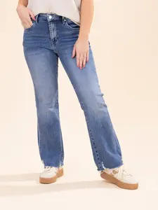 Mica Denim High Rise Ankle Flare Hem Jeans | 0-15
