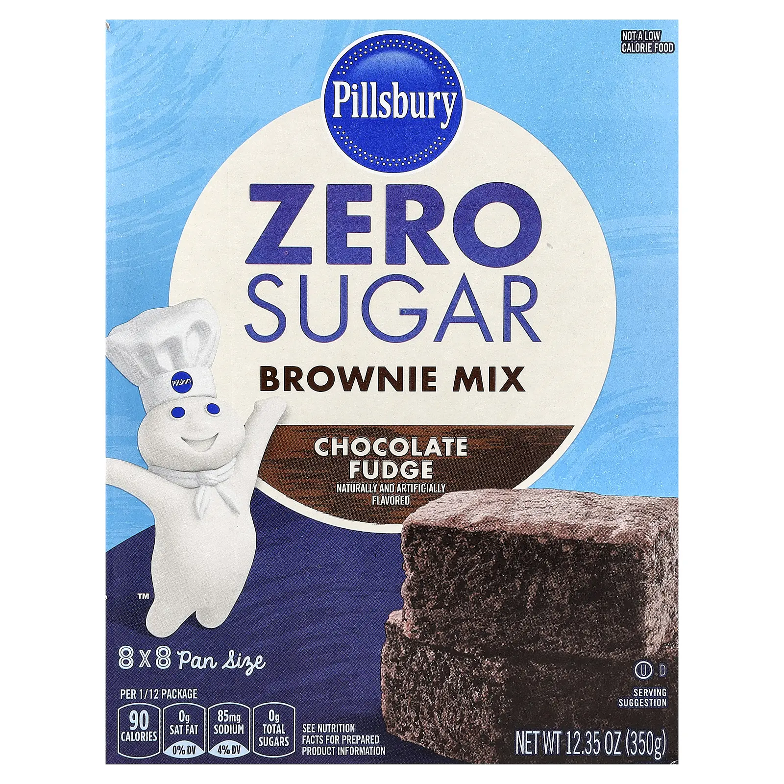 Pillsbury Zero Sugar, Brownie Mix, Chocolate Fudge, 12.35 oz (350 g) Pillsbury Zero Sugar, Brownie Mix, Chocolate Fudge, 12.35 oz (350 g)