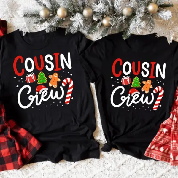 Matching Cousin Crew Christmas Shirts: Family Holiday Outfits