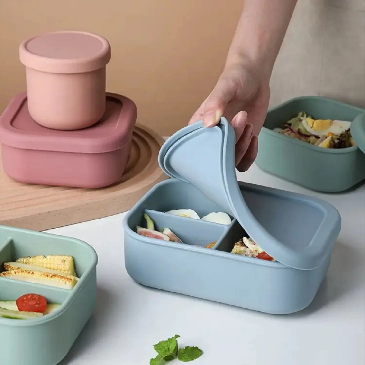 Replenish Home Goods Silicone Bento Box