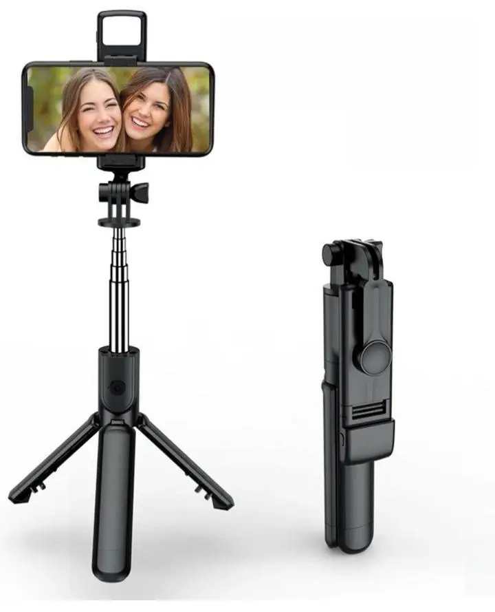 Urial Pro Wireless Selfie Stick Tripod Stand with Light Bluetooth Remote Extendable for iPhone Mobile Phone Tiktok Live Streaming Ideal for Perfect Selfies
