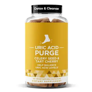 Uric Acid Purge Support Capsules - Joint Comfort, Metabolic Wellness Supplement - 60 Count