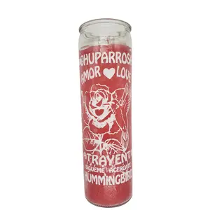 Chuparosa Rosada Veladora / Pink Hummingbird Ritual Candle