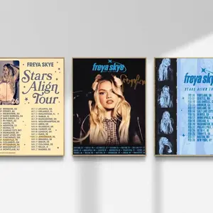 Freya Skye Poster, Stars Align Tour Poster, Freya Skye Wall Art, Pop Music Concert Print, Singer Room Decor Gift for Fans
