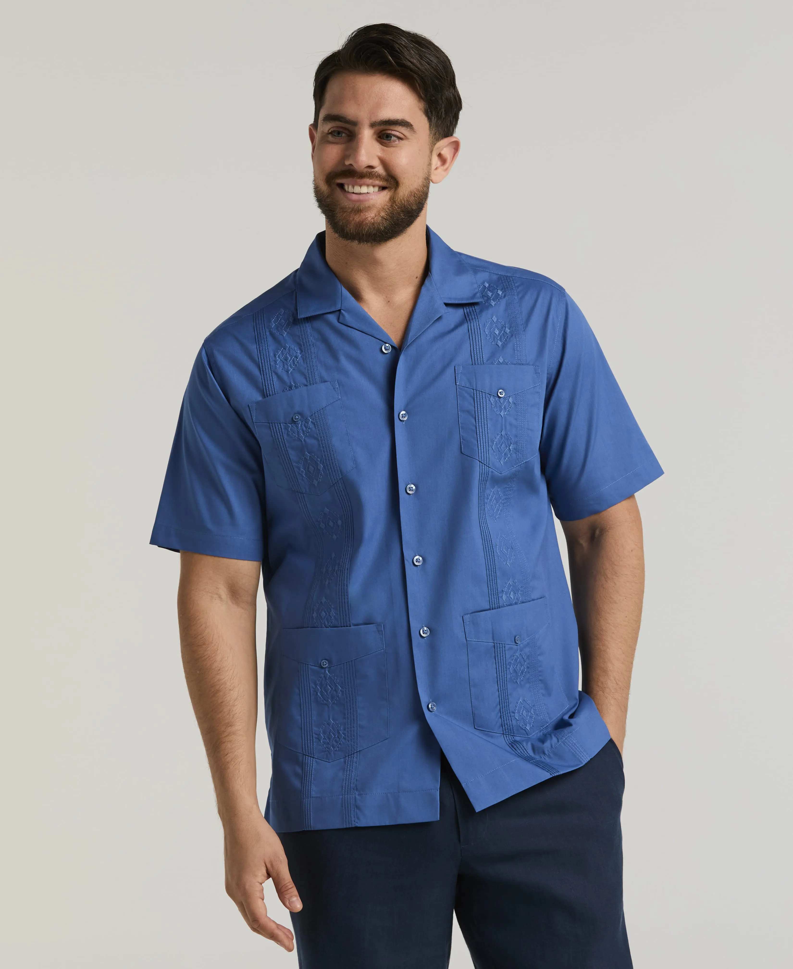 Authentic Embroidered Guayabera Shirt
