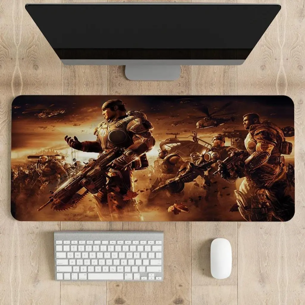 Gears of War Multiples of 5 Designs Desk Mat, Office Accessories, Gaming Room Essential, Desk Decorations, Work Supllies, Gamer Gift, Desk Mat, PC Accessories