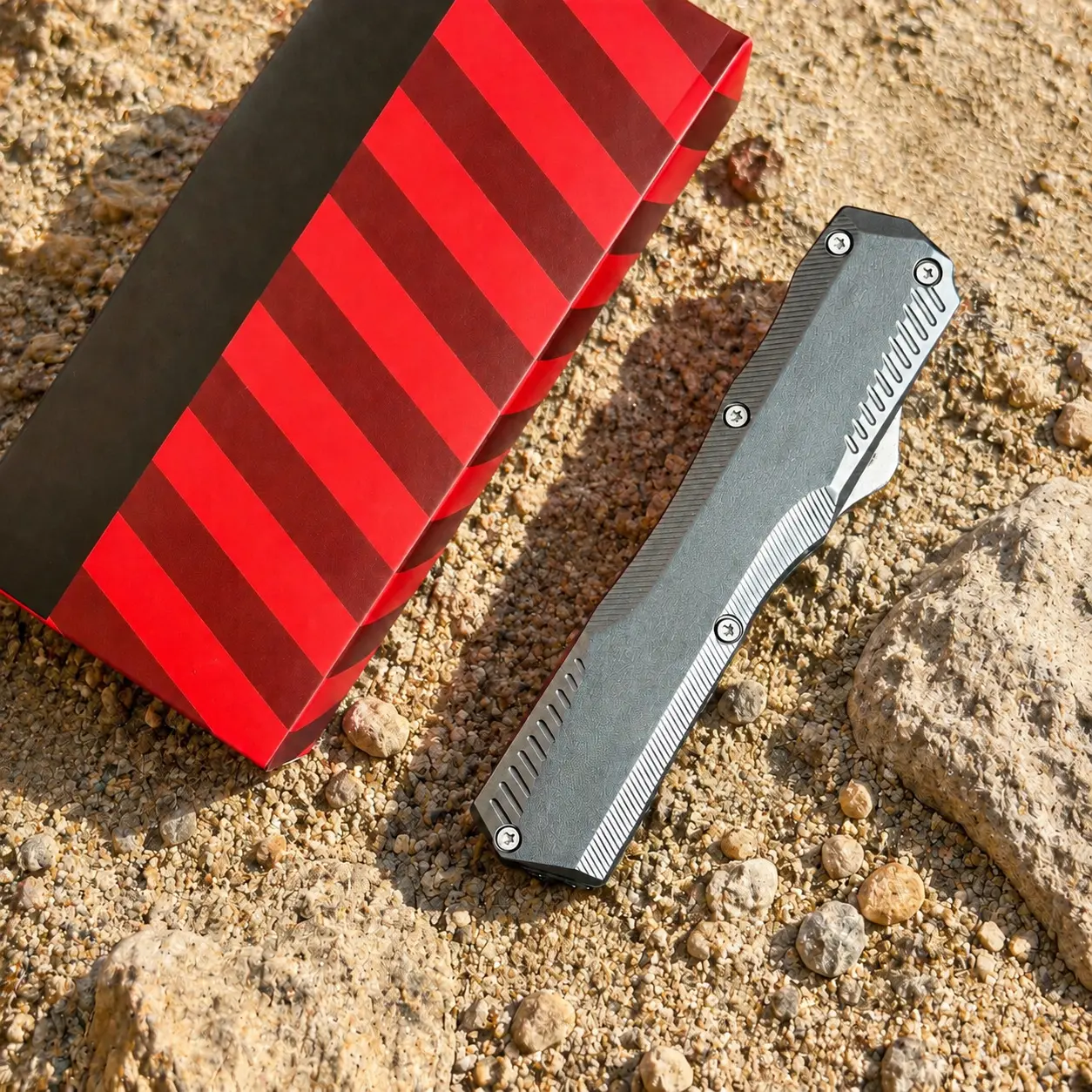 9000-Outdoor EDC Folding Utility Tool with Anti-Slip Textured Handle for Camping, Hiking & Household Cutting Tasks