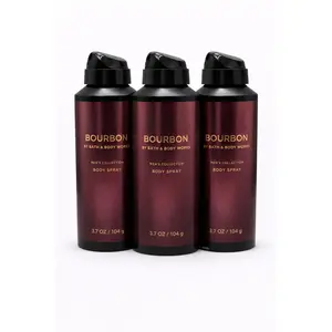 BOURBON Bath & Body Works Body Spray 3-Pack – 3.7 oz Each