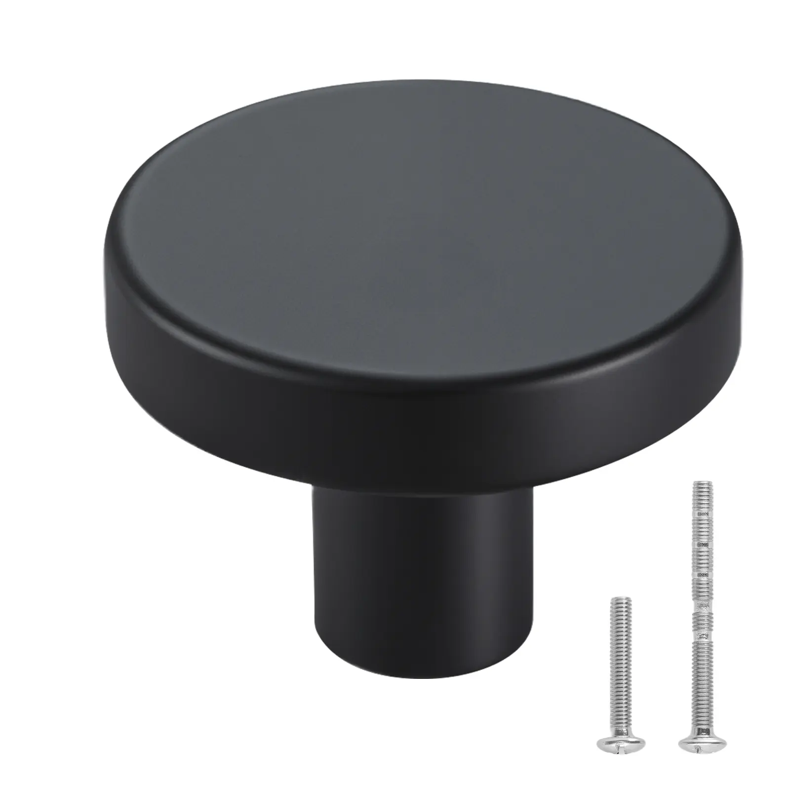 【summerfinds】VEVOR 10-Pack 1.26in Black Zinc Alloy Ball-Shaped Doorknobs, Ergonomic Shape Easy Install Decorative Handles with Screws for Kitchen Bathroom Cabinets Drawers (Father's Day Gift), Ergonomic Shape Doorknobs