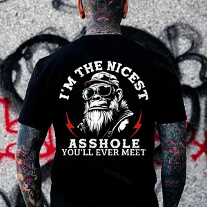 I'm The Nicest Asshle You'll Ever Meet Printed Men's T-shirt