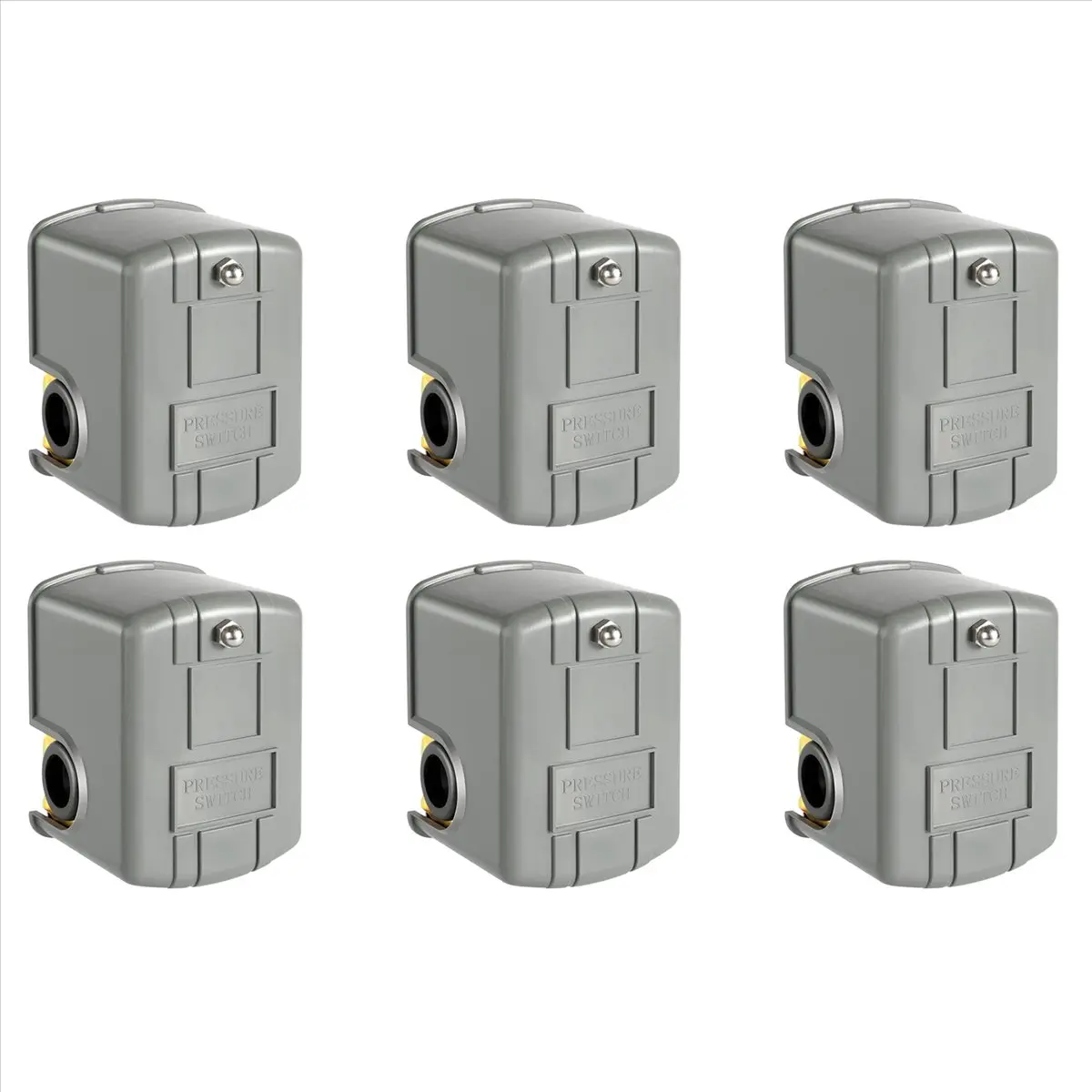 6X Pressure Switch for Well Pump, 40-60 Psi Water Pressure Switch Adjustable Differential, 1/4 Inch Female NPT