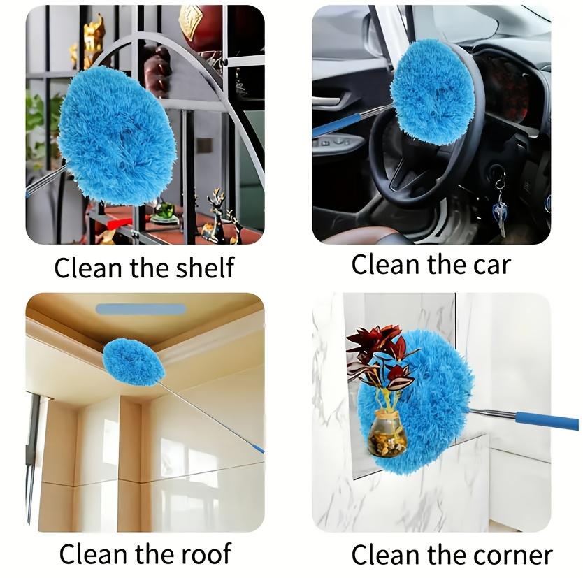 Multifunctional Microfiber Cleaning Set Retractable, Dustproof, Reusable, Machine Washable Cleaning Brush, Easy to Clean Car Wash Brush, Suitable for Home, Kitchen, Living Room, Bedroom, Outdoor, Glass, Floor Cleaning, No Batteries Required